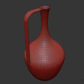 Inox Jug Vase, Kitchen Jug 3d model