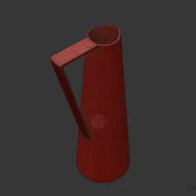 Aluminum Liquid Vase 3d model