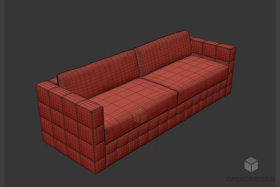 Camel Sofa Vera 3d model