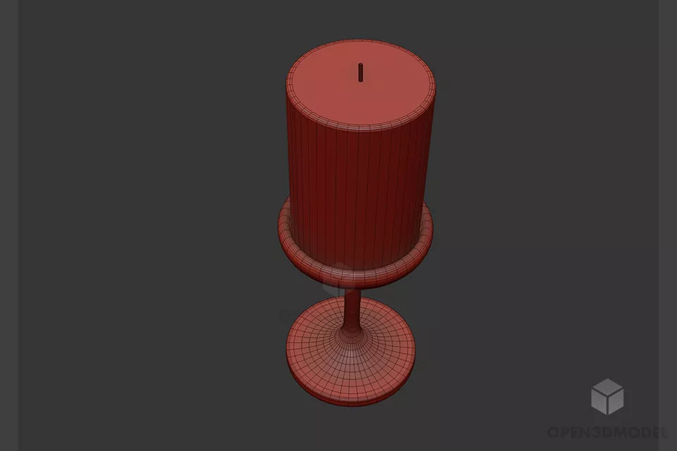 Floor Lamp Torchere Lamp Lyon 3d model
