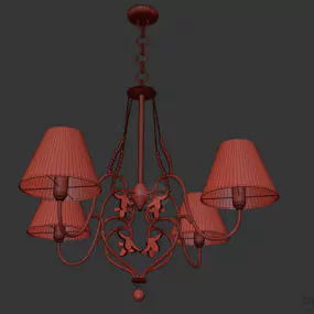 Antique Luster Lamp 3d model