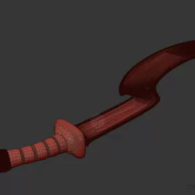Egypt Pharaoh Sword Khopesh 3d model