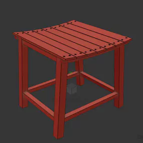 Bathtub Wooden Seat 3d model