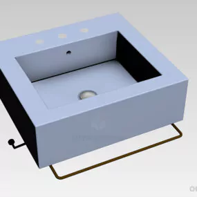 Single Sink, Hang Sink 3d model