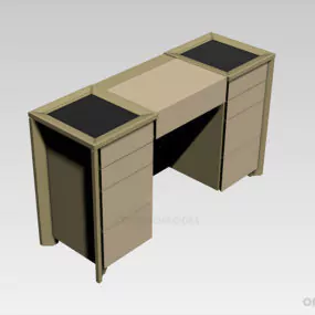 Dressing Table With Multiple Drawers 3d model