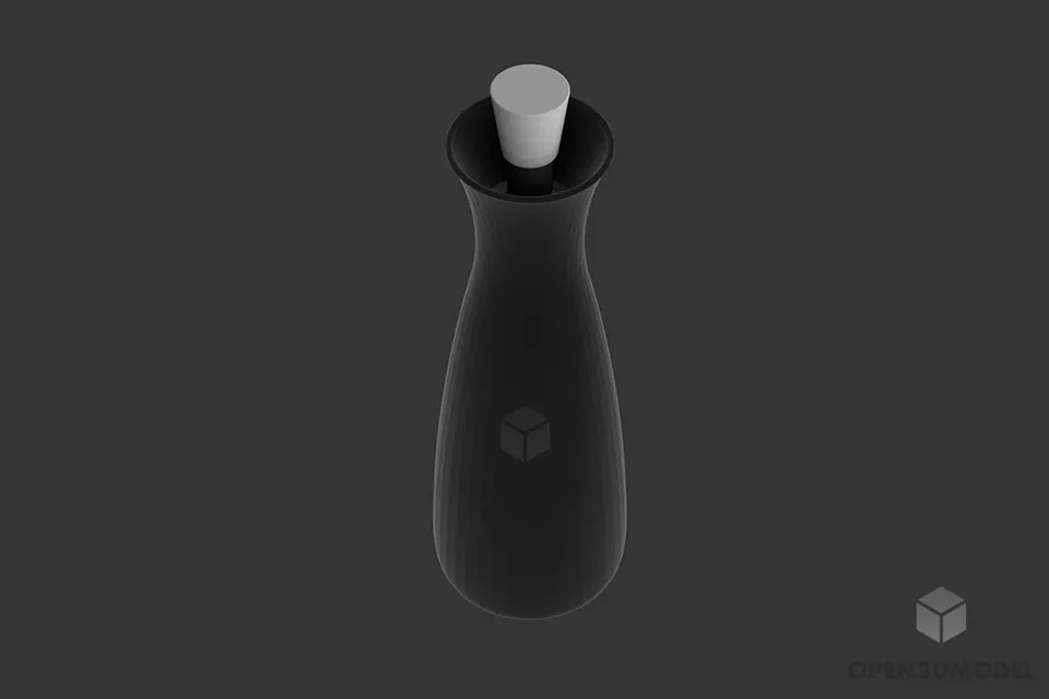 Glass Jug With Handle 3d model