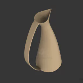 Curved Art Vase 3d model