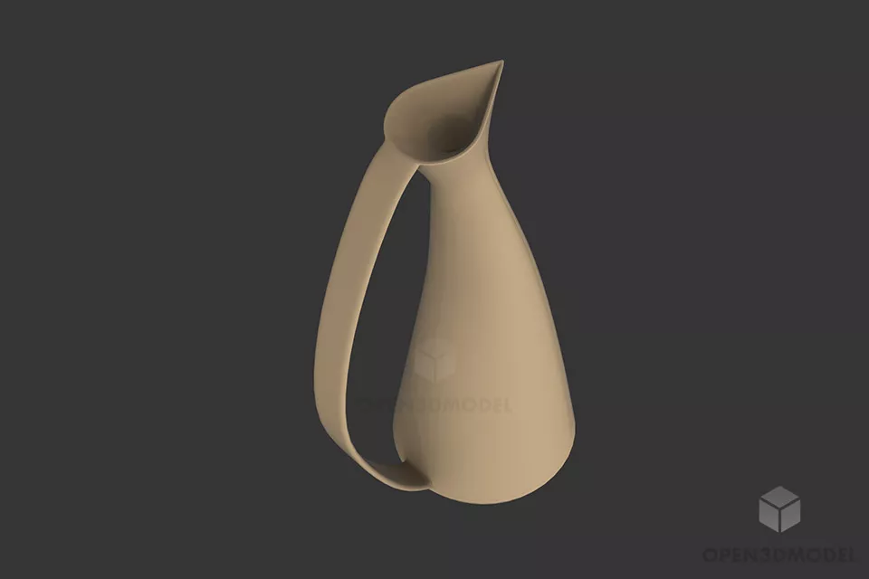 Curved Art Vase 3d model Curved Art Vase 3d model