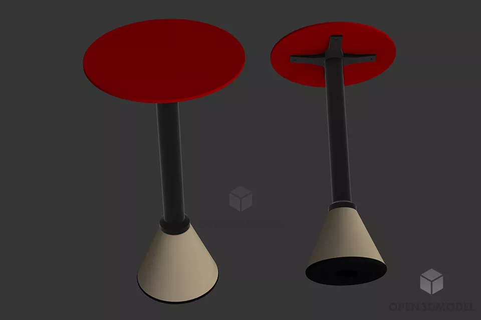Coffee Table Soft Edge 3d model