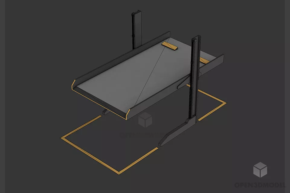 Industrial Park Lift 3d model Industrial Park Lift 3d model