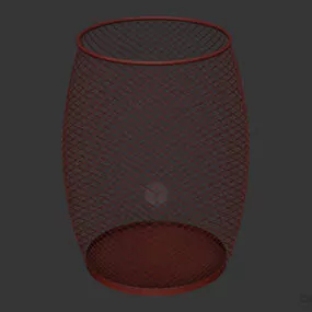 Wire Bin 3d model