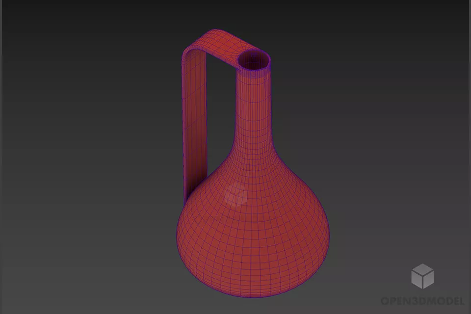 Iron Vase Modern Style 3d model Iron Vase Modern Style 3d model