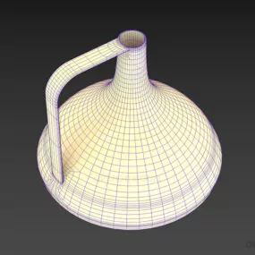 Aluminum Vase, Simple Vase Modern Style 3d model