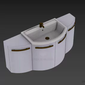 Bath Wash Basin Boutique Style 3d model