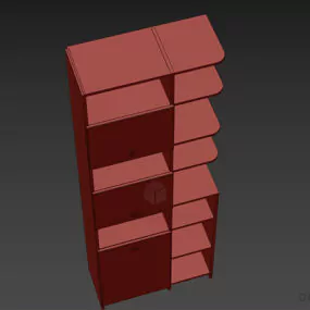 Tall Locker, Office Cabinet 3d model