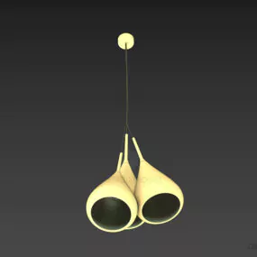 Pendant Lamp Smooth Cone Shape 3d model