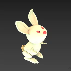 Animal Toy, Rabbit Stuffed Toy 3d model