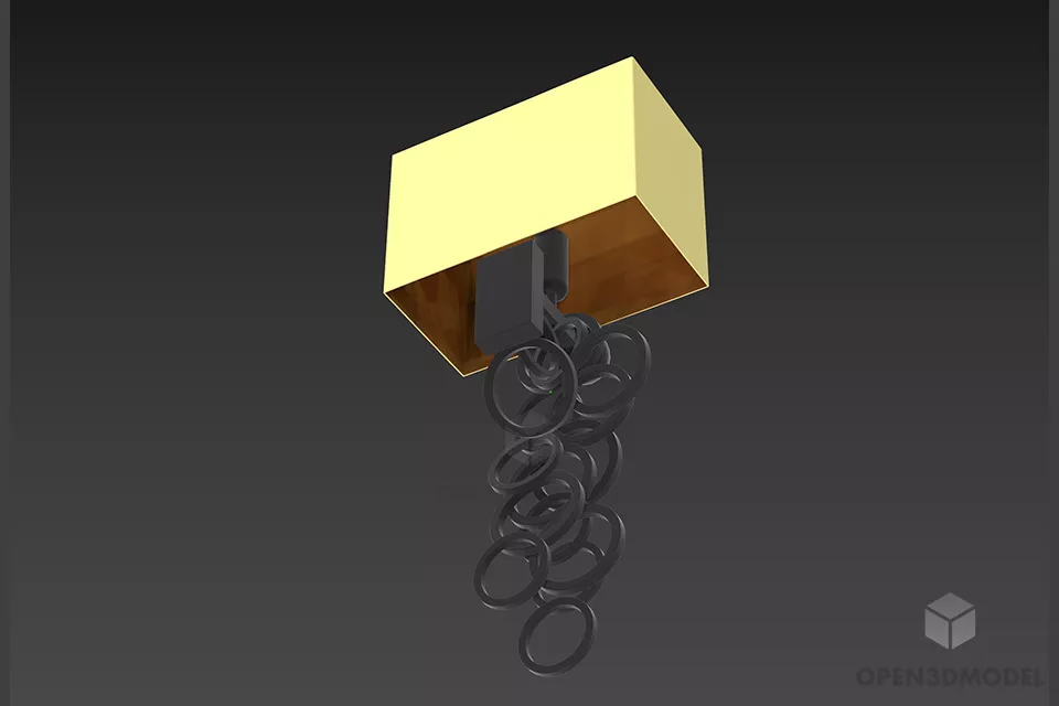 Sphere Pendant Lamp Swarovski 3d model