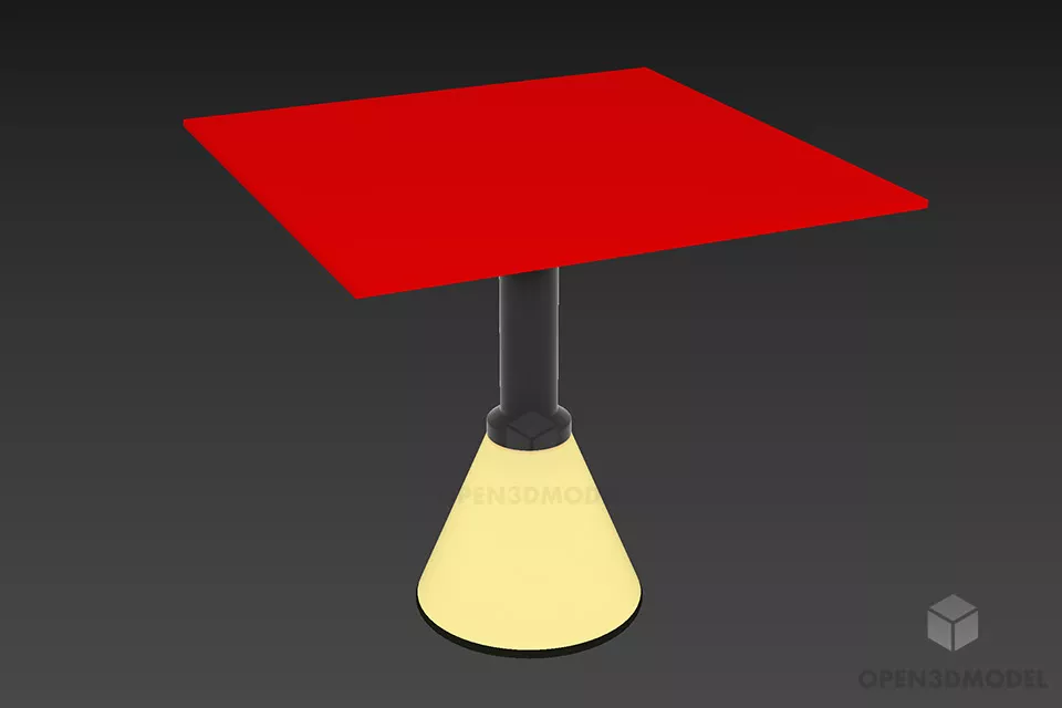 Rectangle Coffee Table 3d model