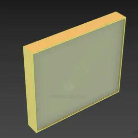 Picture Frame With Butterfly 3d model