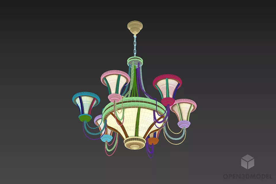 Reading Lamp Curved Arm 3d model