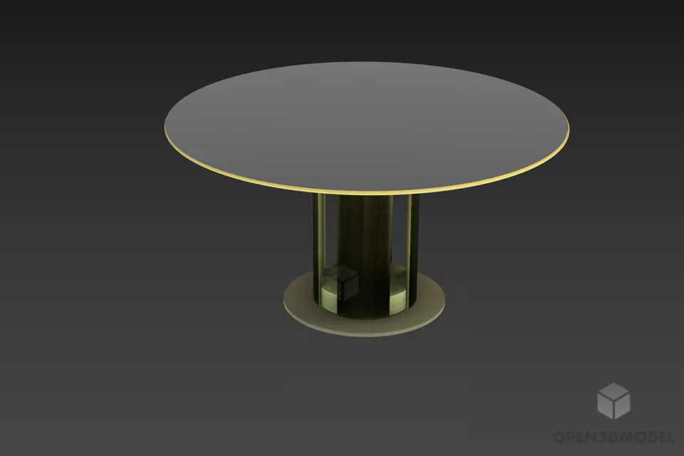 Work Table Corner Shape 3d model