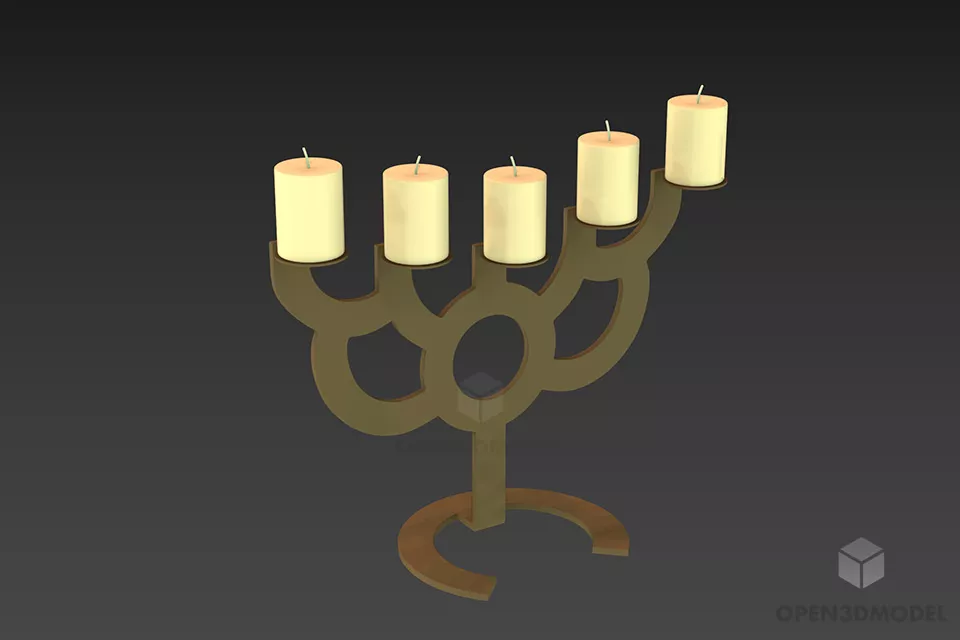 Hotel Table Lamp Simple Shade 3d model