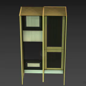 Side Cabinet With Oven 3d model
