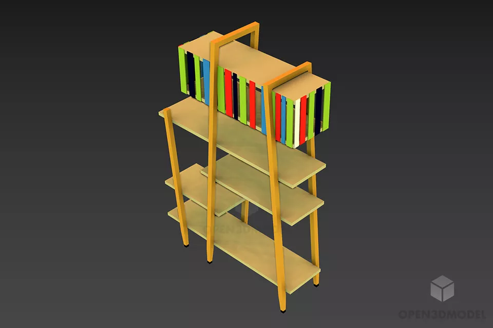 Magazine Display Shelf 3d model