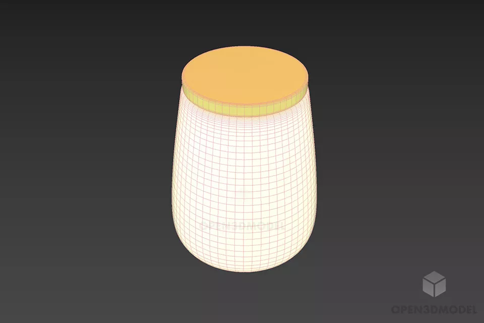 Porcelain Wine Jar 3d model