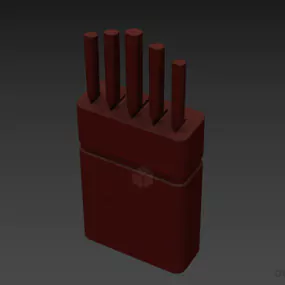 Knives Holder, Kitchen Accessories 3d model
