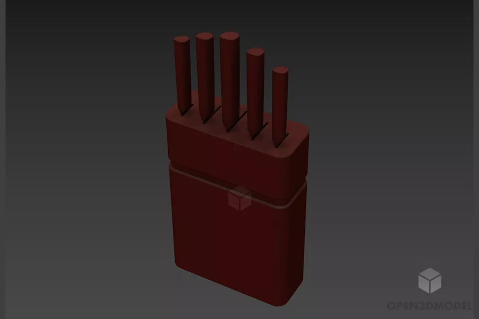 Knives Holder, Kitchen Accessories 3d model Knives Holder, Kitchen Accessories 3d model