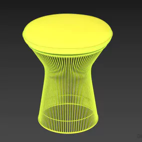 Round Seat, Lantern Leg 3d model