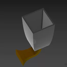 Bathroom Glass Bowl With Holder 3d model