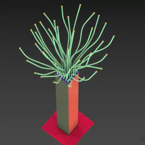 Torchere Lamp, Branches Lamp 3d model