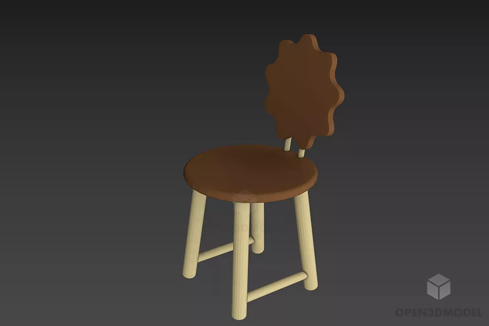 Modern Bar Chair Giorgetti 3d model