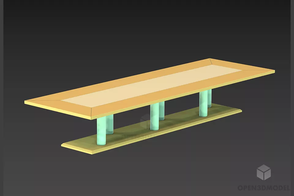 Nest Table Stool Modernism 3d model