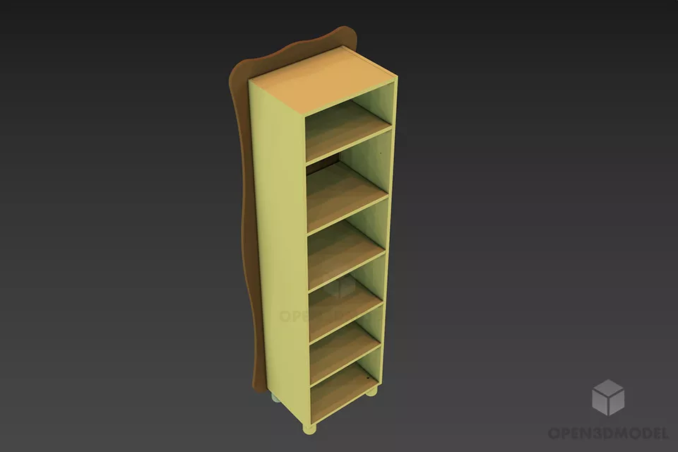 Living Room Rack Showcase Cabinet 3d model
