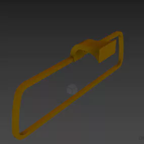 Bathroom Rack, Steel Holder 3d model