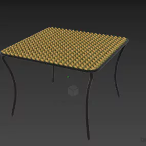 Rattan Top Table 3d model
