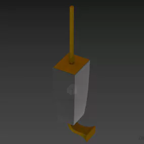 Bathroom Steel Rack Accessories 3d model
