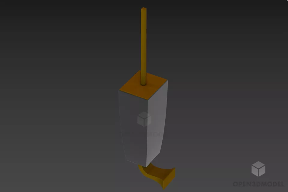 Vertical Rack Curved Shape 3d model