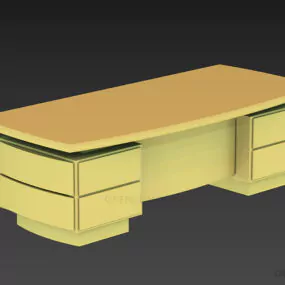 Work Table With Four Drawers 3d model
