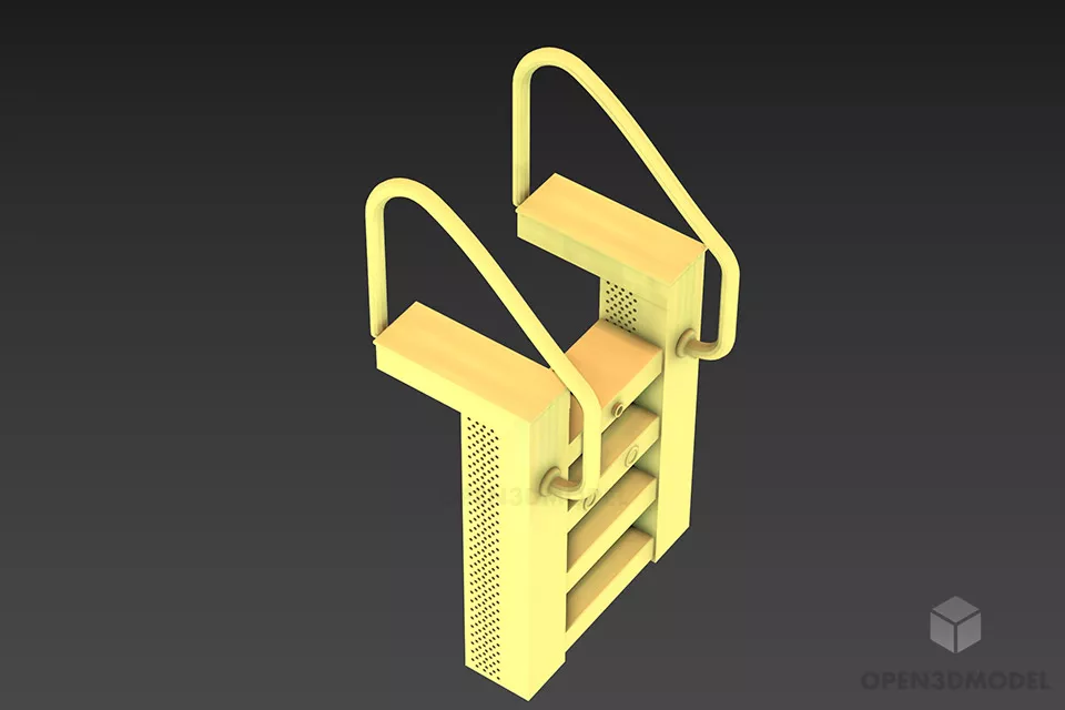 Swimming Pool Stair 3d model Swimming Pool Stair 3d model