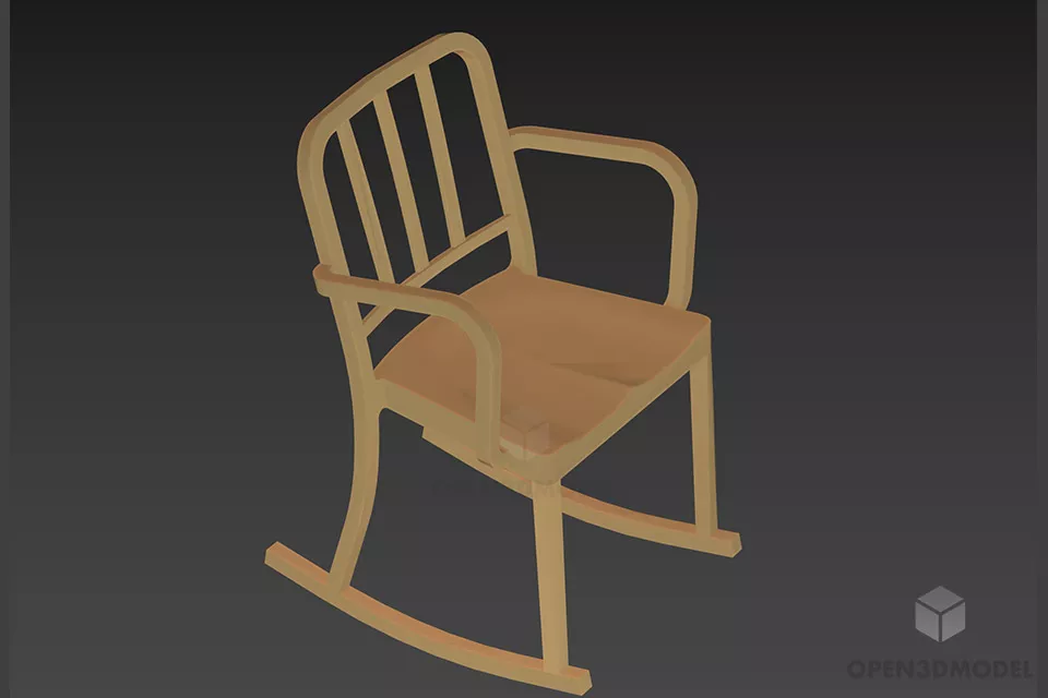 Chinese Ming Armchair 3d model
