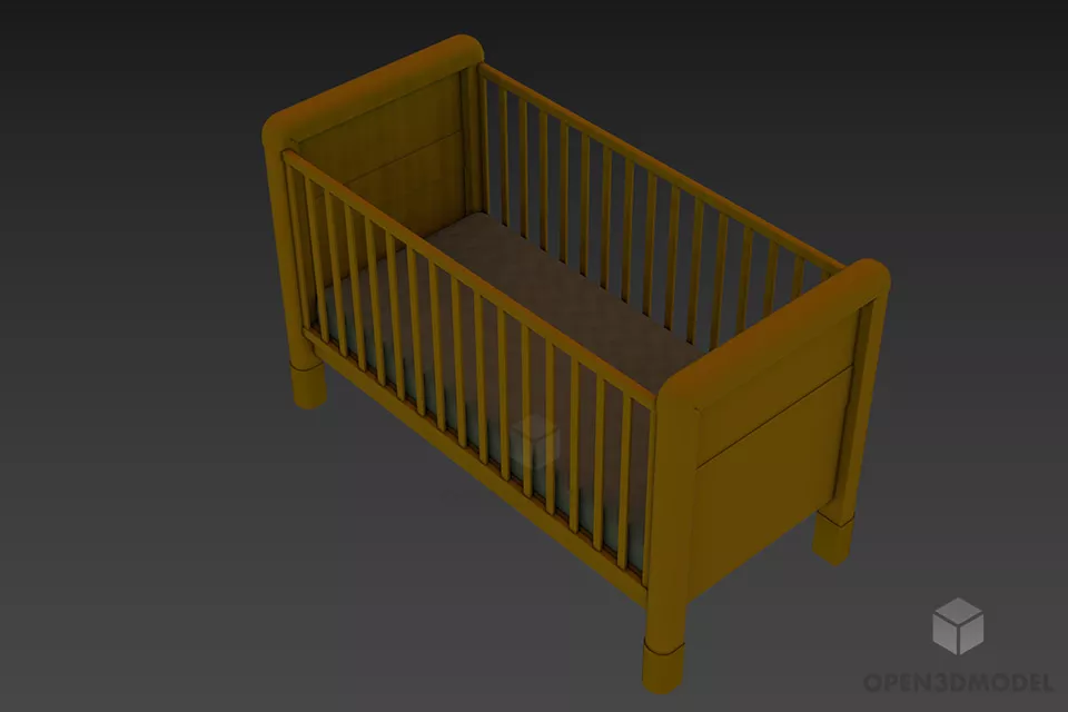 Textile Hammock Green Textile 3d model