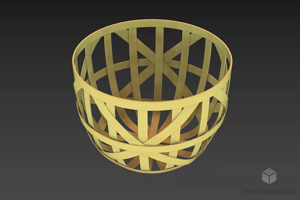 Lantern Basket 3d model Lantern Basket 3d model
