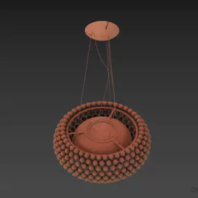 Pendant Lamp Basket Shade 3d model