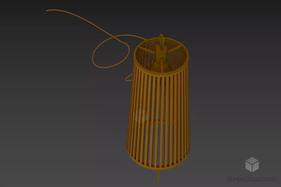 Lantern Floor Lamp Vertical Cylinder 3d model Lantern Floor Lamp Vertical Cylinder 3d model