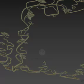 Steel Floral Rail Decoartion 3d model
